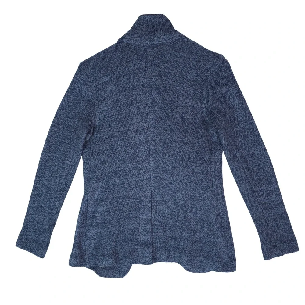 Simply Vera Vera Wang Cardigan Women XS Blue Open Front Textured Knit Sweater